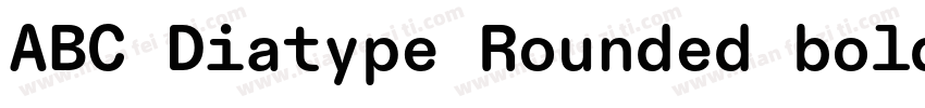 ABC Diatype Rounded bold字体转换